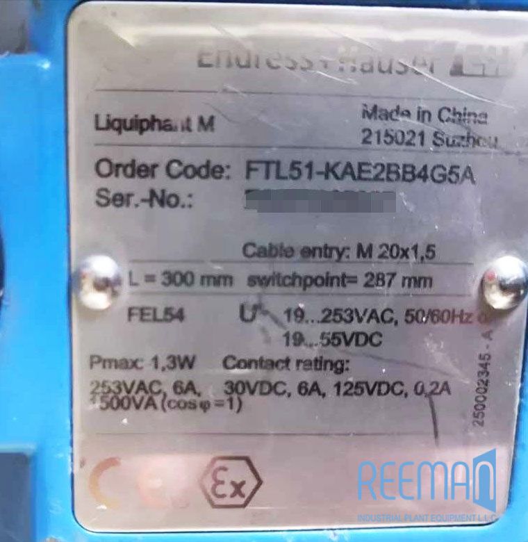 Level FTL51KAE2BB4G5A Endress+Hauser